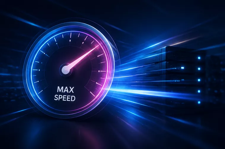 Leistungsstarkes Webhosting mit schnellen Ladezeiten und optimierter Serverperformance für moderne Websites.