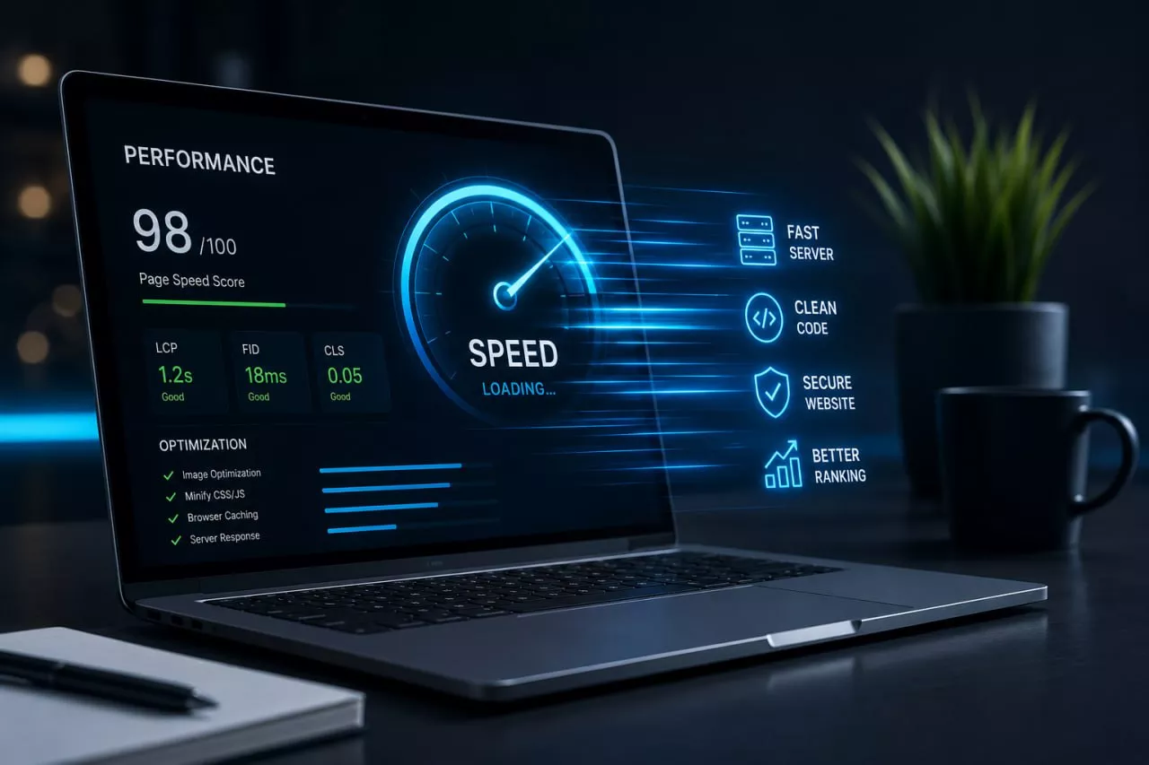 Optimierte Website-Performance von Hip Like You Media – schnelle Ladezeiten, moderne Technik und leistungsstarke Weblösungen für Unternehmen.